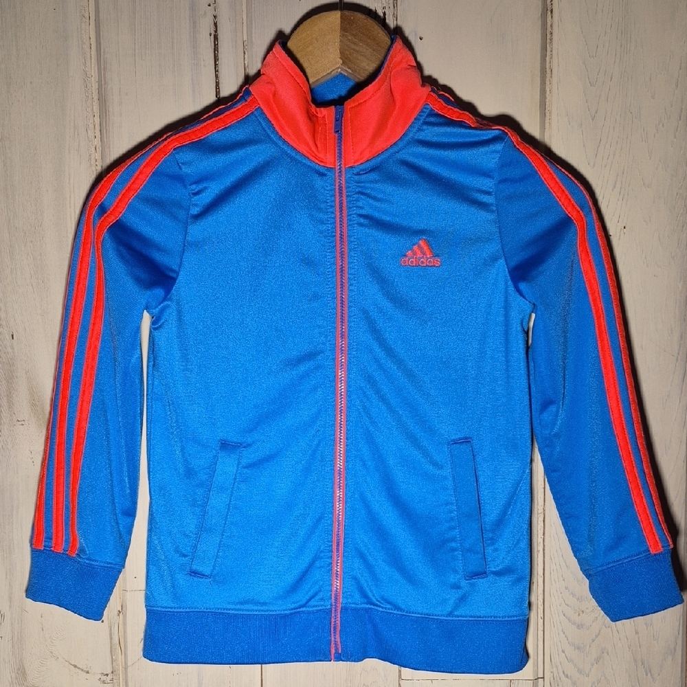 Adidas Kids Blue and Red Track Jacket